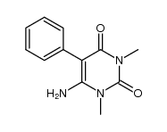 6-amino-1,3-dimethyl-5-phenyl-pyridino-2,4(1H,3H)-dione结构式