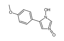 3-hydroxy-4-(4-methoxyphenyl) imidazole N-oxide结构式