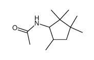 3-Acetamino-1,1,2,2,4-pentamethyl-cyclopentan结构式
