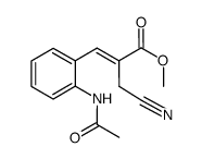 methyl-(E)-3-(2-acetamidophenyl)-2-(cyanomethyl)propenoate结构式