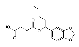 Bernsteinsaeure-mono-(1-piperonyl-pentyl)-ester结构式