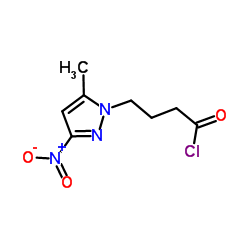4-(5-METHYL-3-NITRO-PYRAZOL-1-YL)-BUTYRYL CHLORIDE结构式