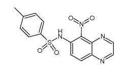 N-(5-nitro-quinoxalin-6-yl)-toluene-4-sulfonamide结构式
