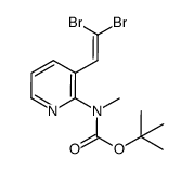 tert-butyl (3-(2,2-dibromovinyl)pyridin-2-yl)(methyl)carbamate Structure