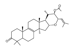 (22R,23S)-22-Acetoxy-16α,23-epoxy-5α-lanosta-8,24-dien-3-one Structure