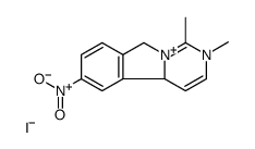 1,2-dimethyl-6-nitro-4a,9-dihydropyrimido[6,1-a]isoindol-10-ium,iodide结构式