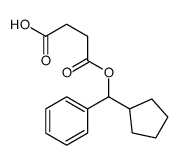 4-[cyclopentyl(phenyl)methoxy]-4-oxobutanoic acid Structure