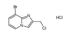 8-bromo-2-chloromethyl-imidazo[1,2-a]pyridine hydrochloride结构式
