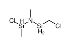 N-(chloromethylsilyl)-N-[chloro(methyl)silyl]methanamine结构式