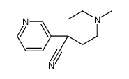 1-methyl-4-pyridin-3-ylpiperidine-4-carbonitrile结构式