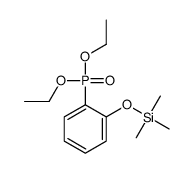 (2-diethoxyphosphorylphenoxy)-trimethylsilane Structure