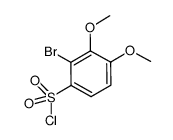 2-bromo-3,4-dimethoxybenzenesulfonyl chloride结构式