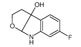 3 alpha-hydroxy-6-fluoroindoline结构式
