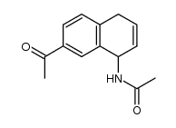 N-acetyl-8-amino-2-acetyl-5,8-dihydronaphthalene结构式