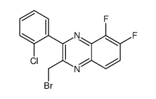 2-(bromomethyl)-3-(2-chlorophenyl)-5,6-difluoroquinoxaline Structure