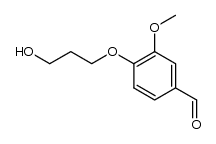 3-methoxy-4-(3-hydroxypropoxy)benzaldehyde结构式