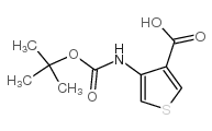 4-[[(tert-Butoxy)carbonyl]amino]-3-thiophenecarboxylic acid structure