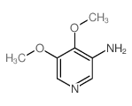 4,5-二甲氧基吡啶-3-胺结构式