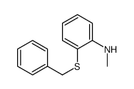 2-benzylsulfanyl-N-methylaniline结构式