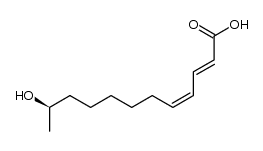 (2E,4Z,11R)-11-hydroxydodeca-2,4-dienoic acid Structure