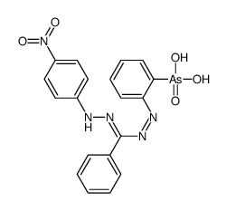 [2-[[N-(4-nitroanilino)-C-phenylcarbonimidoyl]diazenyl]phenyl]arsonic acid结构式