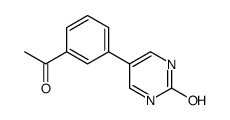 5-(3-acetylphenyl)-1H-pyrimidin-2-one结构式