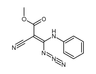 3-Anilino-3-azido-2-cyanacrylsaeure-methylester Structure