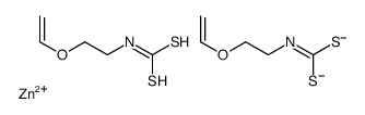 (2-ethenoxyethylamino)methanedithioate, zinc(+2) cation Structure