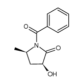 benzoyl-1 methyl-5 hydroxy-3 pyrrolidinone-2 cis结构式