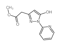 Methyl 2-(5-hydroxy-1-(pyridin-2-yl)-1H-pyrazol-3-yl)acetate structure