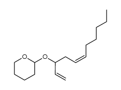 (Z)-2-(undeca-1,5-dien-3-yloxy)tetrahydro-2H-pyran结构式