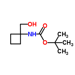 tert-Butyl [1-(hydroxymethyl)cyclobutyl]carbamate structure