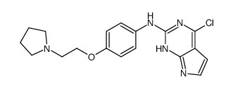 4-CHLORO-N-(4-(2-(PYRROLIDIN-1-YL)ETHOXY)PHENYL)-7H-PYRROLO[2,3-D]PYRIMIDIN-2-AMINE picture