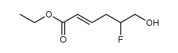 (E)-ethyl 5-fluoro-6-hydroxyhex-2-enoate结构式