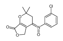 N-(3-chlorophenyl)-2,2-dimethyl-7-oxo-3,5-dihydrofuro[3,4-b]pyran-4-imine oxide Structure