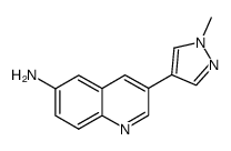 3-(1-methyl-1H-pyrazol-4-yl)quinolin-6-amine structure