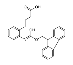 4-(2-{[(9H-Fluoren-9-ylmethoxy)carbonyl]amino}phenyl)butanoic aci d Structure