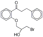 1-[2-(3-Bromo-2-hydroxypropoxy-D5)phenyl]-3-phenyl-1-propanone Structure