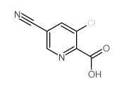 2-Carboxy-3-chloro-5-cyanopyridine, 6-Carboxy-5-chloropyridine-3-carbonitrile, 3-Chloro-5-cyanopicolinic acid structure