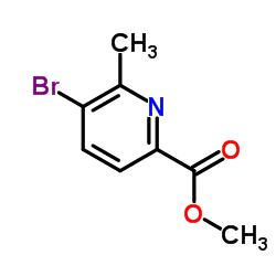 Methyl 5-bromo-6-methyl-2-pyridinecarboxylate Structure