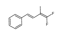 (E)-(4,4-difluoro-3-methylbuta-1,3-dienyl)benzene结构式