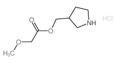 3-Pyrrolidinylmethyl 2-methoxyacetate hydrochloride Structure