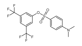 3,5-bis(trifluoromethyl)phenyl 4-(dimethylamino)benzenesulfonate结构式