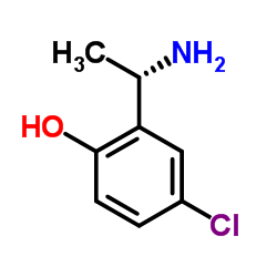 (S)-2-(1-氨基乙基)-4-氯苯酚结构式