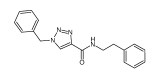 1-benzyl-N-phenethyl-1H-1,2,3-triazole-4-carboxamide Structure