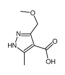 5-(Methoxymethyl)-3-methyl-1H-pyrazole-4-carboxylic acid Structure