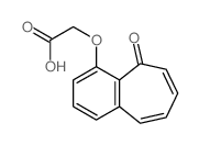 Acetic acid,2-[(5-oxo-5H-benzocyclohepten-4-yl)oxy]- Structure