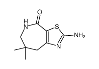 2-Amino-5,5-dimethyl-5,6,7,8-tetrahydro-4H-thiazolo(5.4-c)-azepin-8-one Structure