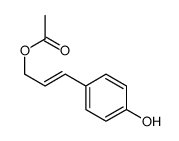 3-(4-hydroxyphenyl)prop-2-enyl acetate Structure