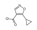 4-Isoxazolecarbonyl chloride, 5-cyclopropyl- (9CI) Structure